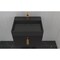 Castello Usa Amazon 24-inch Black Vanity Set with BlackTop and Gold Handles CB-MC-24BLK-GLD-2056-BL - alternate 8
